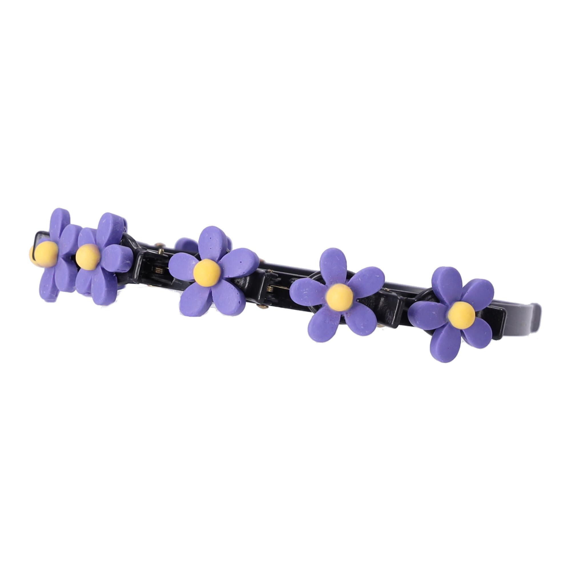 Headband with hairpins — flower, pattern V
