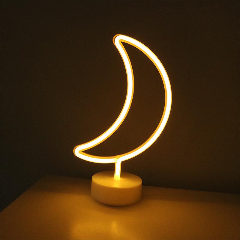 Decorative LED neon lamp - moon