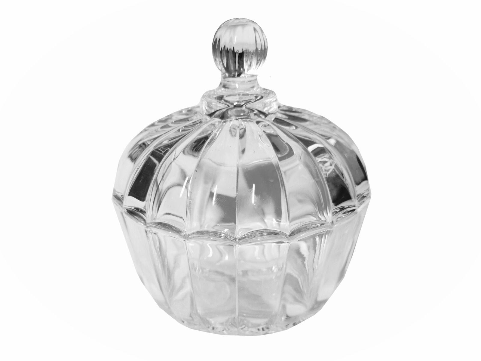 Glass sugar bowl with a lid, typ II