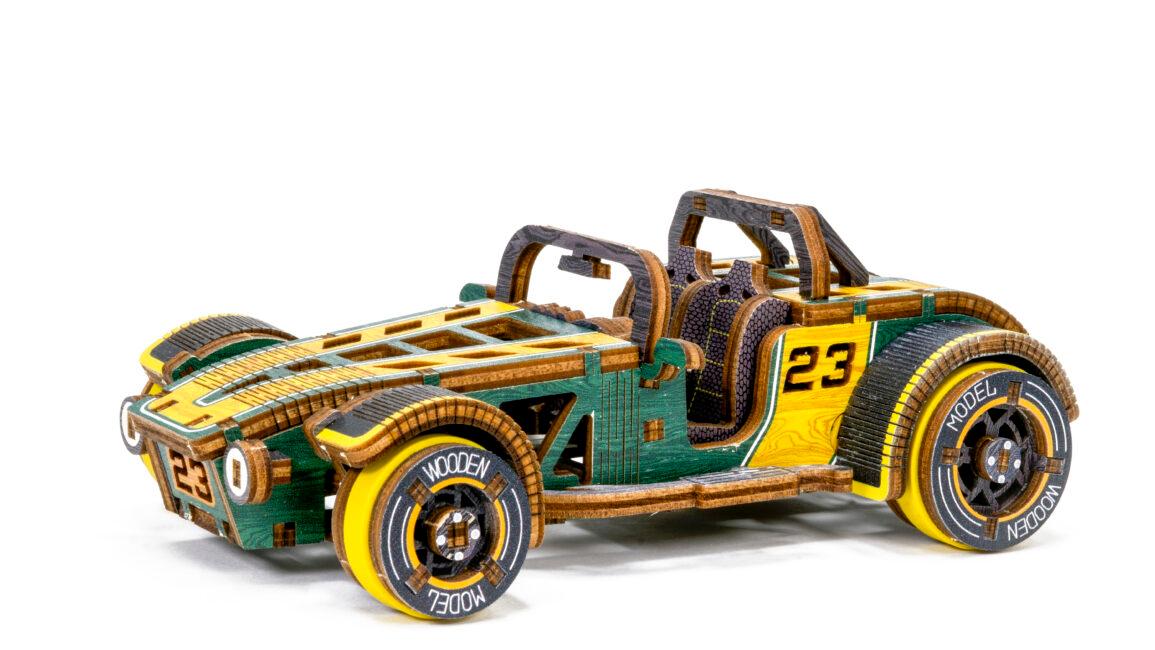 Drewniane Puzzle 3D – Samochód Roadster Limitowana edycja